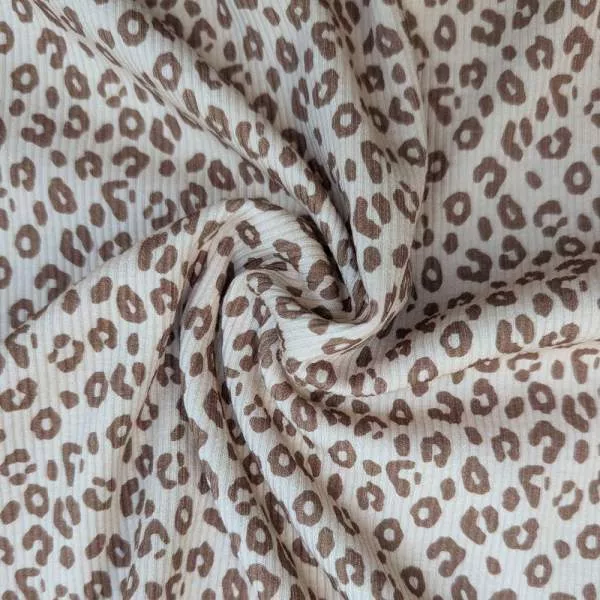 Ribjersey Leo beige 760 schmale Rippen